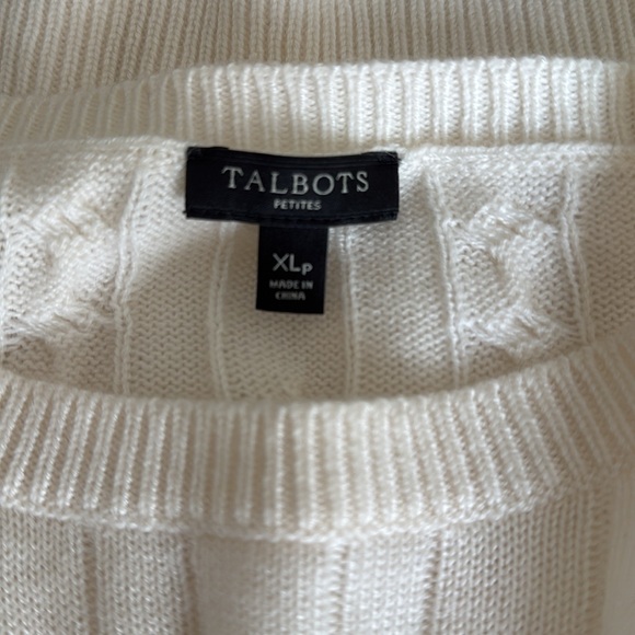 Talbots Petite Lambswool Blend Sweater - Picture 3 of 4